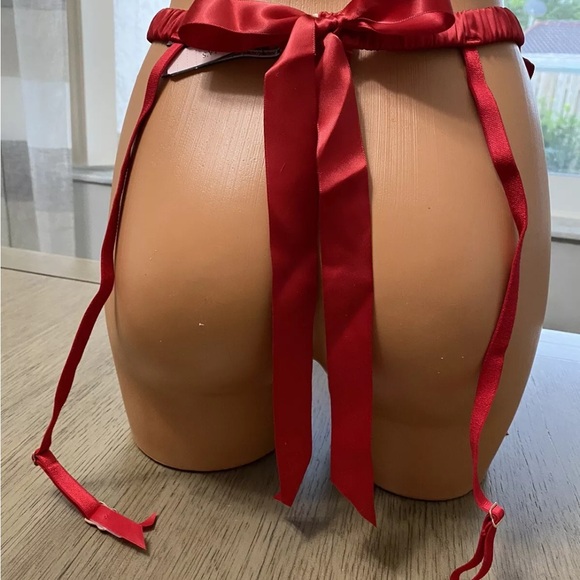 Victoria's Secret Dream Angels Red Embroidery Heart Garter Belt Skirt  XS/S NWT - Picture 5 of 5